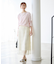 レースプリーツロングスカート