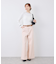 【ウエスト革命デニム】Pinkウエストシェイプワイドデニム
