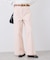 【ウエスト革命デニム】Pinkウエストシェイプワイドデニム