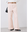 【ウエスト革命デニム】Pinkウエストシェイプワイドデニム