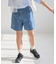 【KIDS/キッズ】リボン柄デニムピンタックパンツ