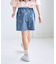 【KIDS/キッズ】リボン柄デニムピンタックパンツ