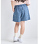 【KIDS/キッズ】リボン柄デニムピンタックパンツ