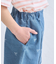 【KIDS/キッズ】リボン柄デニムピンタックパンツ