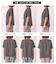 【WEB限定サイズ】配色ボウタイ風ハーフスリーブブラウス/通勤対応