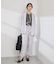 【WEB限定サイズ】配色ボウタイ風ハーフスリーブブラウス/通勤対応