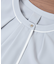 【WEB限定サイズ】配色ボウタイ風ハーフスリーブブラウス/通勤対応