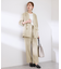【UVカット・速乾】【リネンライク・シリーズ】ピンタックワイドスラックスパンツ/セットアップ対応