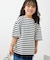 【KIDS】ハーフスリーブボーダーTシャツ/リンクコーデ
