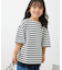 【KIDS】ハーフスリーブボーダーTシャツ/リンクコーデ