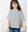 【KIDS】ハーフスリーブボーダーTシャツ/リンクコーデ