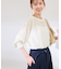 袖コンシャスドットシアーブラウス
