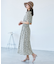 【emur/エミュール】マーガレット柄シャーリングワンピース