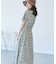 【emur/エミュール】マーガレット柄シャーリングワンピース