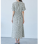 【emur/エミュール】マーガレット柄シャーリングワンピース