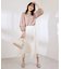 【WEB限定カラー:ネイビー、ピンク】袖シアーカットトップス