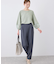 【WEB限定カラー:ネイビー、ピンク】袖シアーカットトップス