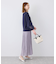【WEB限定カラー:ネイビー、ピンク】袖シアーカットトップス