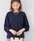 【WEB限定カラー:ネイビー、ピンク】袖シアーカットトップス