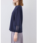 【WEB限定カラー:ネイビー、ピンク】袖シアーカットトップス