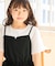 【KIDS/キッズ】【UVカット・接触冷感】レースドッキングフレアスリーブトップス/リンクコーデ