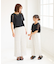 【KIDS/キッズ】【UVカット・接触冷感】レースドッキングフレアスリーブトップス/リンクコーデ