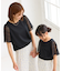 【KIDS/キッズ】【UVカット・接触冷感】レースドッキングフレアスリーブトップス/リンクコーデ
