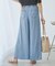 【emur/エミュール】バイオシルクタックデニムワイドパンツ