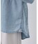 【emur/エミュール】ラウンドヘム抜き襟デニムシャツ