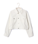 ショート丈ホワイトデニムジャケット