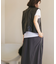シンセティックレザーノースリーブジャケット