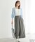 レーヨン麻混イージーワイドパンツ