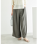 レーヨン麻混イージーワイドパンツ
