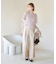 防汚加工/タックワイドパンツ