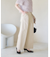 防汚加工/タックワイドパンツ