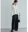 ウールライクサージワイドパンツ/セットアップ対応・リンクコーデ