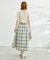 チェックボリュームスカート