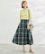 チェックボリュームスカート