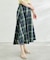 チェックボリュームスカート
