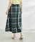 チェックボリュームスカート