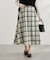 チェックボリュームスカート