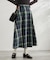 チェックボリュームスカート