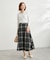 チェックボリュームスカート