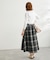チェックボリュームスカート