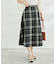 チェックボリュームスカート