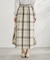 チェックボリュームスカート