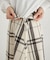 チェックボリュームスカート
