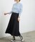 サスペンダー付きフレアスカート