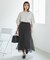 【emur/エミュール】スパンコールレイヤードスカート