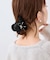 フェイクファーリボンヘアバンス